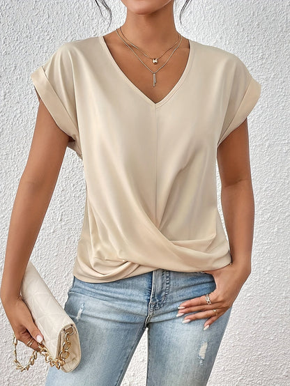 Nolia Aarhus® | Komfortabel T-shirt med elegant halsudskæring (MIDLERTIDIGT 1+1 GRATIS!)