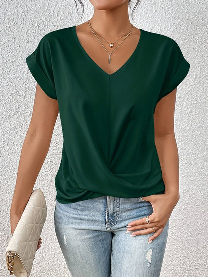 Nolia Aarhus® | Komfortabel T-shirt med elegant halsudskæring (MIDLERTIDIGT 1+1 GRATIS!)