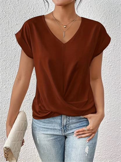 Nolia Aarhus® | Komfortabel T-shirt med elegant halsudskæring (MIDLERTIDIGT 1+1 GRATIS!)