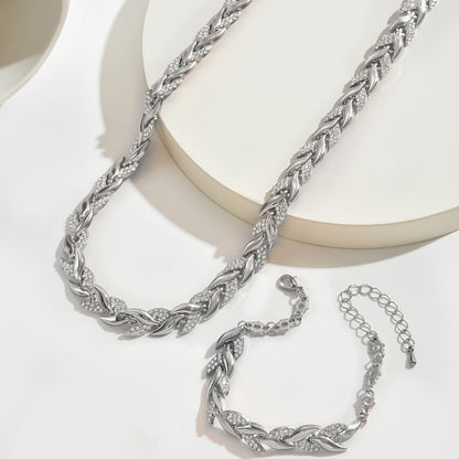 Luna® | Håndlavet Fiskestjert Halskæde (Halskæde + Armbånd)