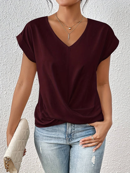 Nolia Aarhus® | Komfortabel T-shirt med elegant halsudskæring (MIDLERTIDIGT 1+1 GRATIS!)