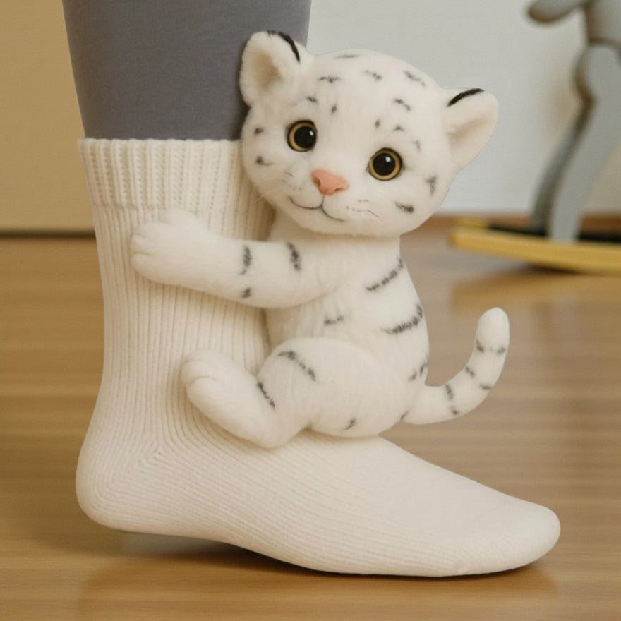 Arvid™ | Hvid tiger sokker