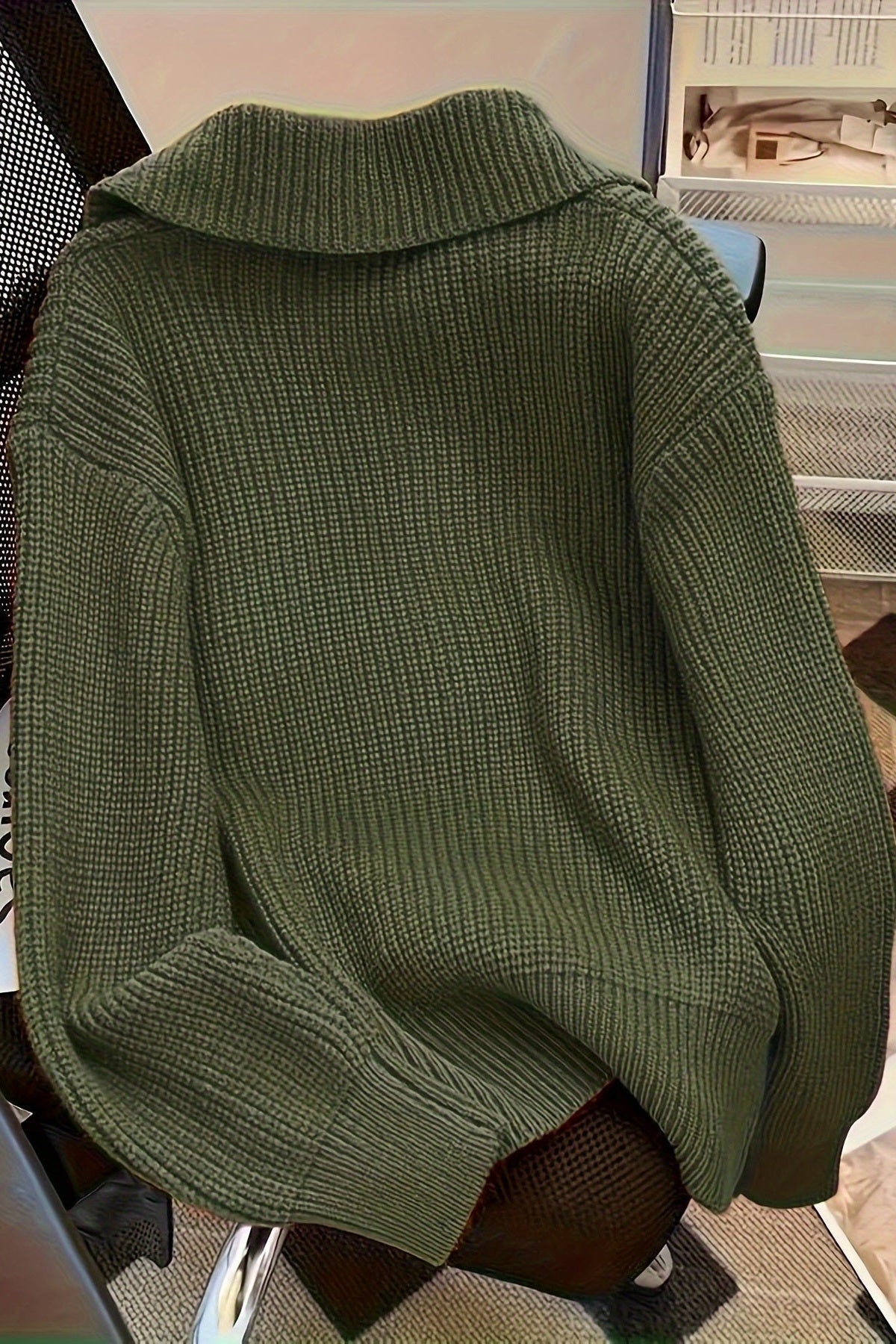 Astrid | Olivengrøn Cardigan