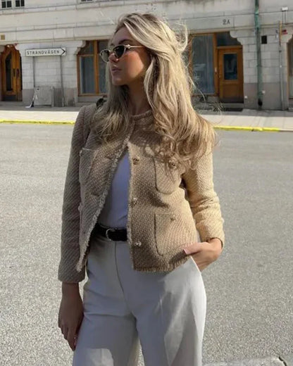Cecilie | Beige Frakke