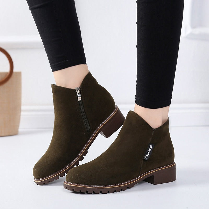 Emilia™ | Klassiske vinterstøvler med lav hæl