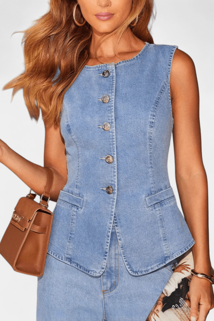 Emma | Denim sæt