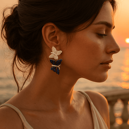 Emma | Sommerfugl øreringe