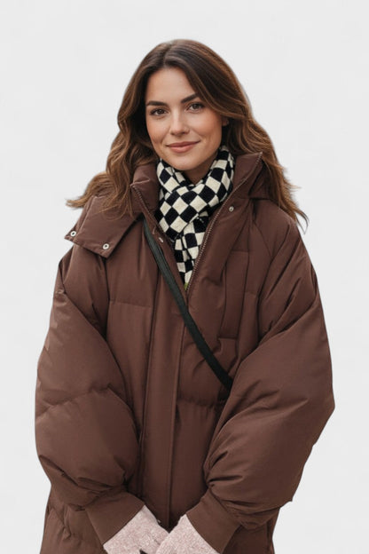 Gabriela™ | Pelsjakke med hætte