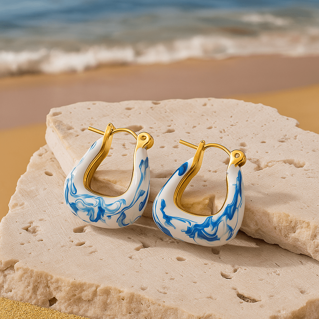 Helene | Guld fjerøreringe
