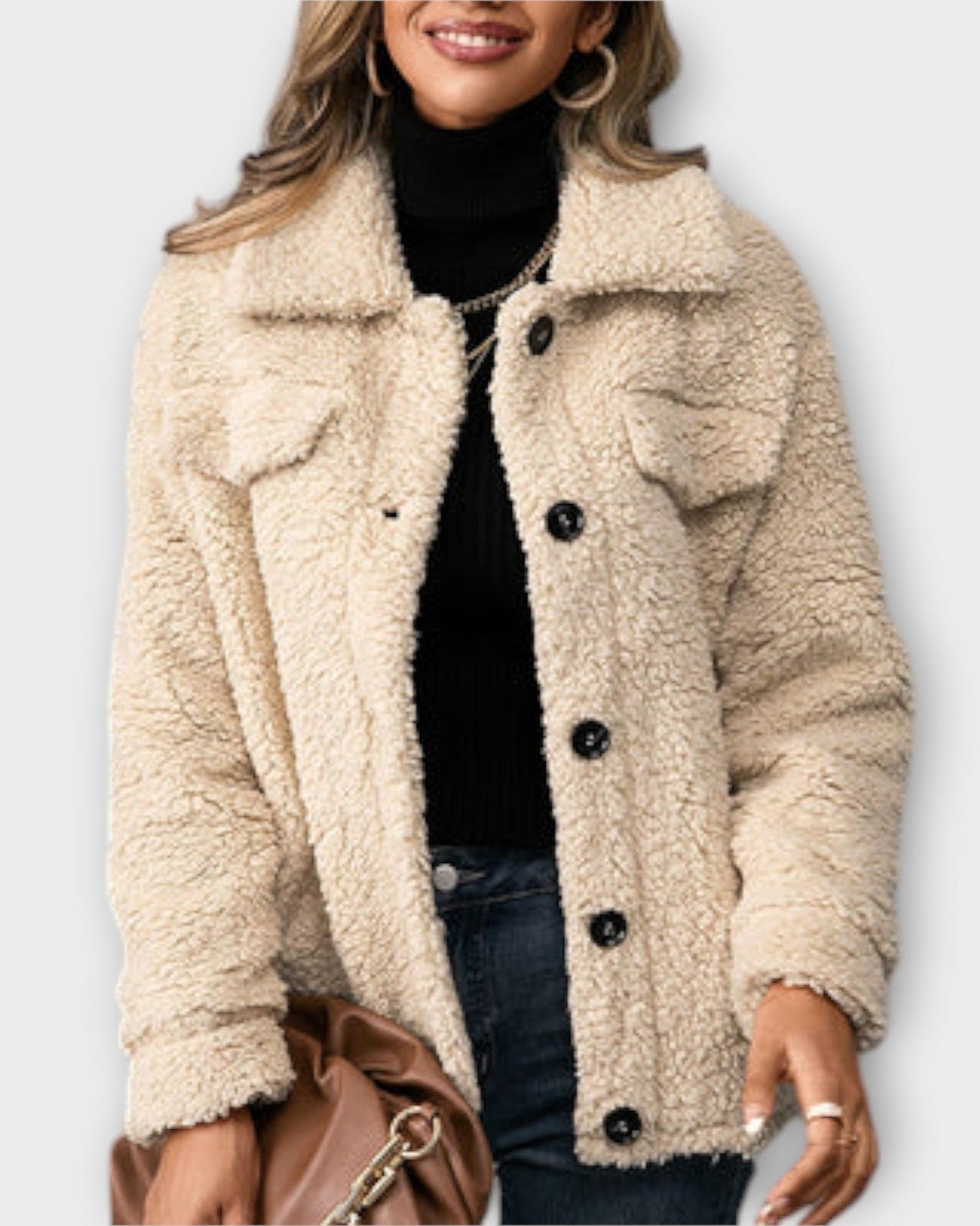 Liv | Teddy jakke