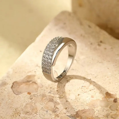 Elegant Guldring med Funklende Sten (1+1 GRATIS)