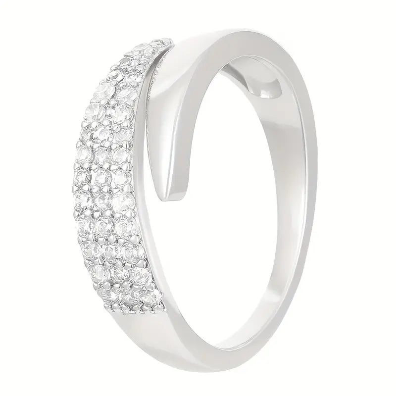 Elegant Guldring med Funklende Sten (1+1 GRATIS)