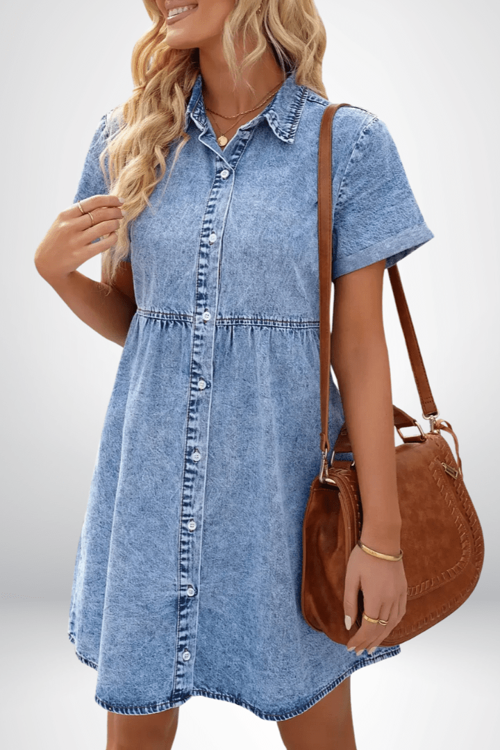 Rosa | Denim Kjole
