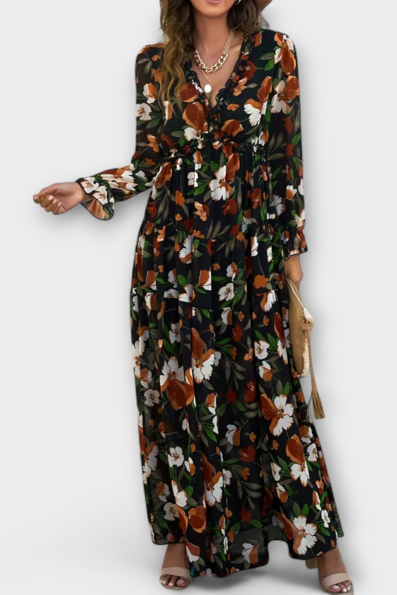 Sofia | Maxi blomsterkjole