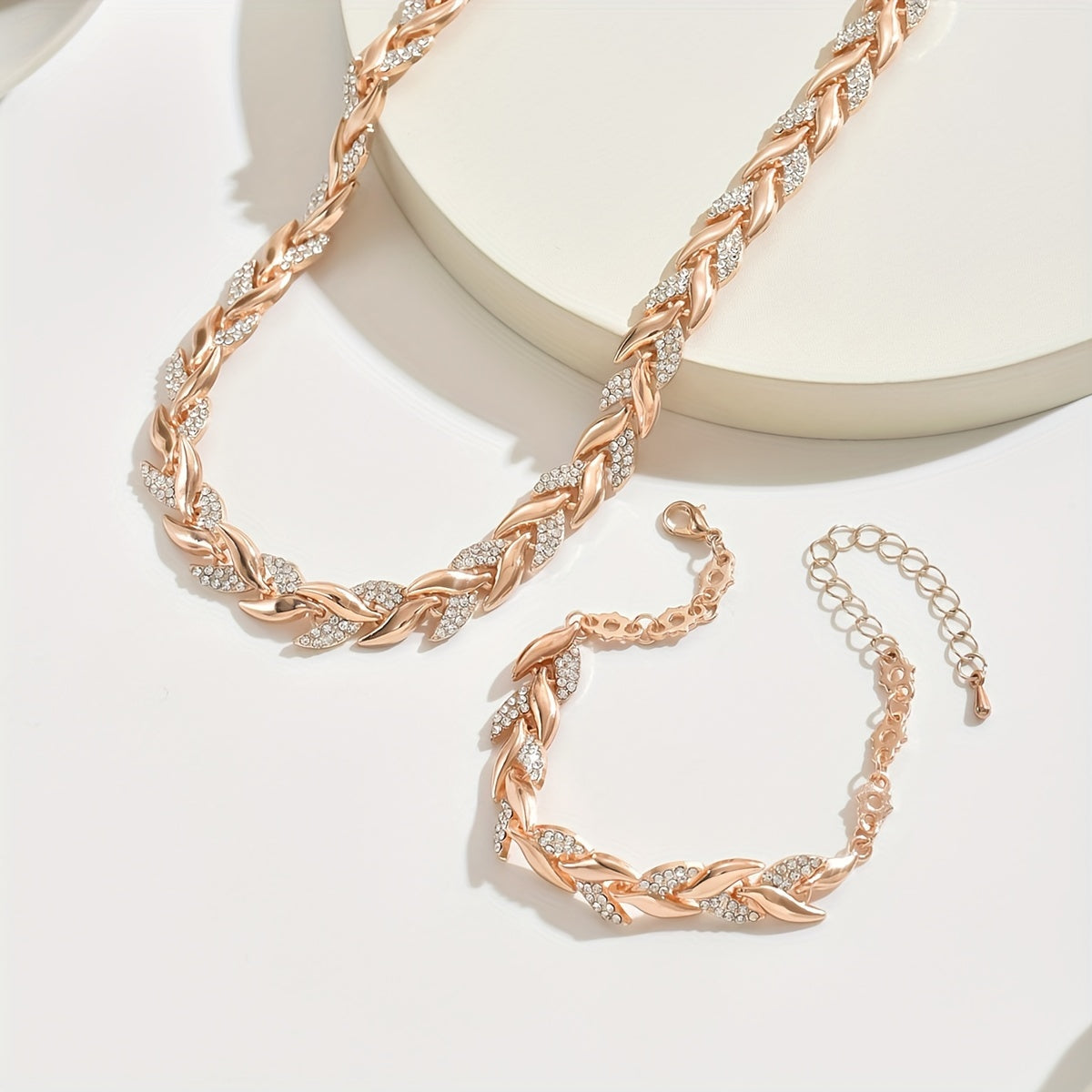 Luna® | Håndlavet Fiskestjert Halskæde (Halskæde + Armbånd)